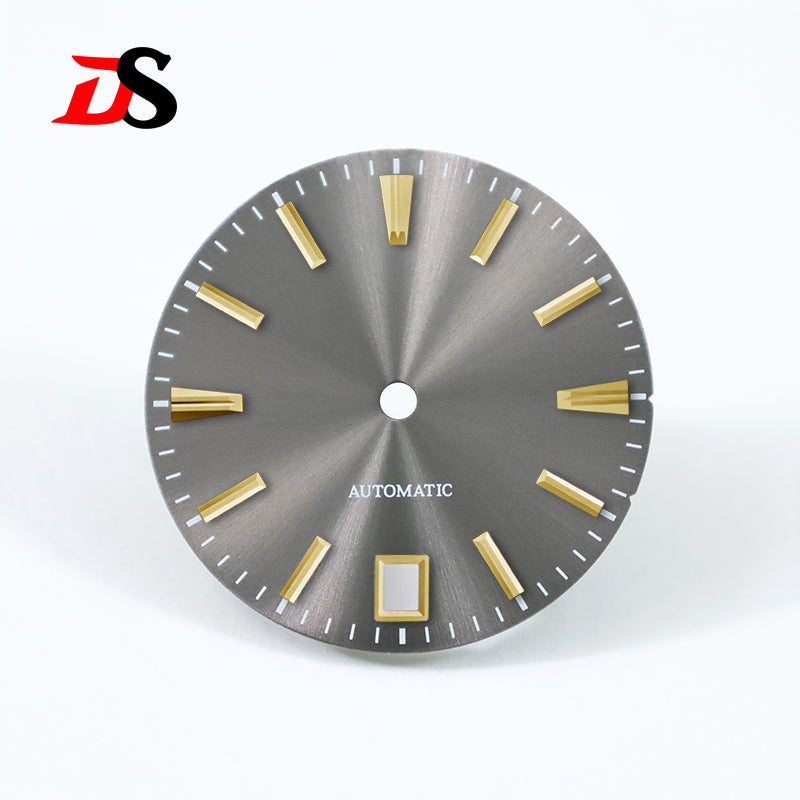 GS 28.5mm Sunburst Dial 6 O'clock Blue Lume NH35 Movement No Lume