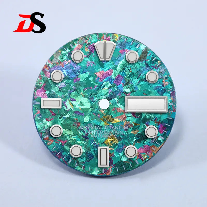 28.5mm Dial BGW9 C3 Lume Ice Crystal Titanium for NH35 NH36 Movement