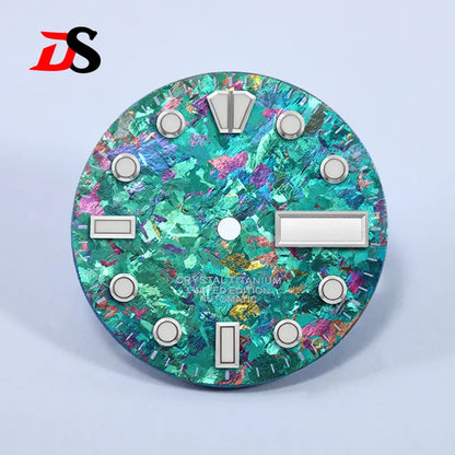 28.5mm Dial BGW9 C3 Lume Ice Crystal Titanium for NH35 NH36 Movement