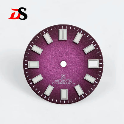 28.5mm Dial X Spark Texture Date Blue Lume NH35 Movement