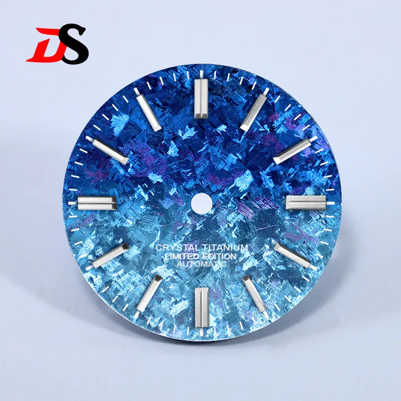 Ice Crystal Titanium 28.5mm Dial No Lume NH35 Movement No Date Dial