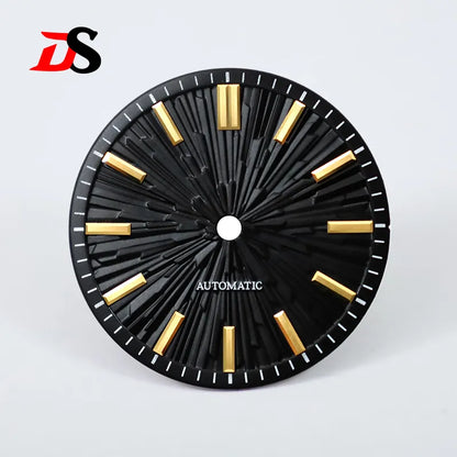 Gradient 28.5mm Wood Grain Dial No Lume for NH35/NH38 Movement 3 O'clock Date/no Date