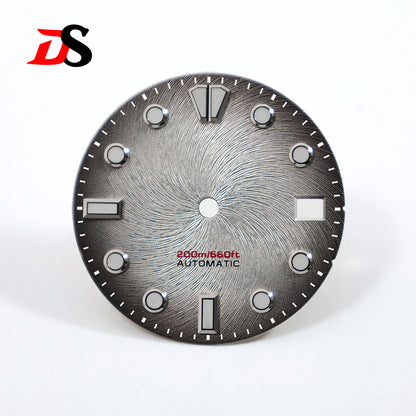 Tick Mark Texture Index Dial Blue-green Luminous NH35 28.5mm