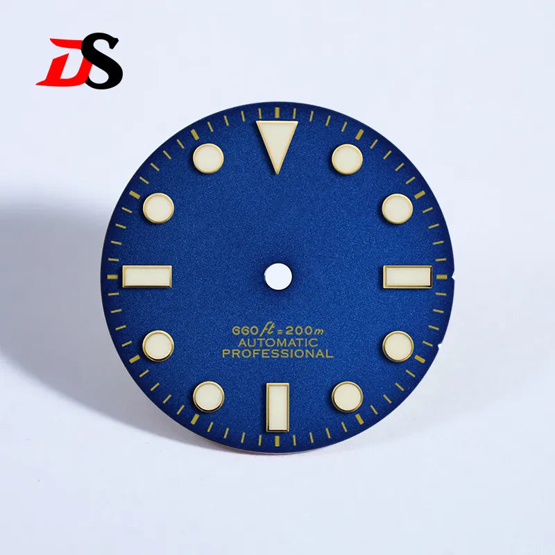 SUB Matte 28.5mm Dial Sunburst YM BGW9 C3 Lume NH35 Movement Gold No Date