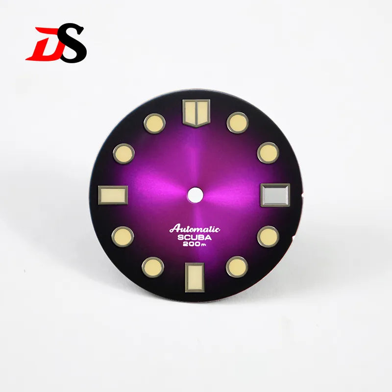 Gold 28.5mm Marinemaster Dial BGW9 C3 Lume NH35NH36 Movement No Tick Mark