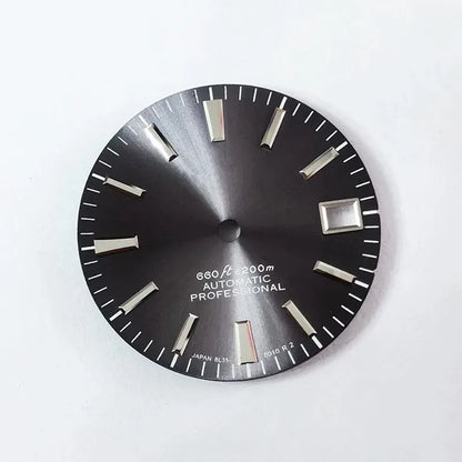 28.5mm Dial No Lume Sunburst Modified Watch NH35 Movement