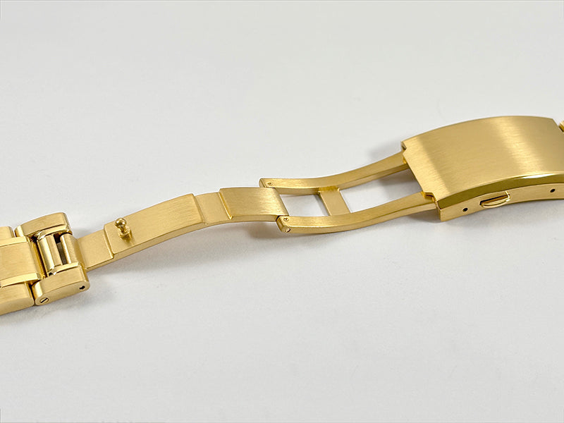 38mm gold Case Bracelet Set Stainless Steel 62GS Sapphire Glass AR Coating High-quality for NH34NH35NH38 Movement