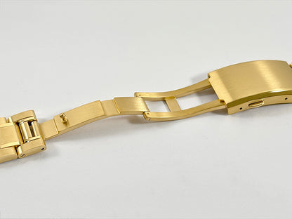 38mm gold Case Bracelet Set Stainless Steel 62GS Sapphire Glass AR Coating High-quality for NH34NH35NH38 Movement