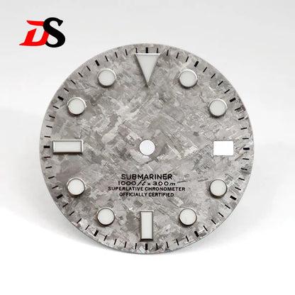 28.5mm Watch Dial SUB Crystal Titanium Texture BGW9 C3 Lume ETA2824Movement