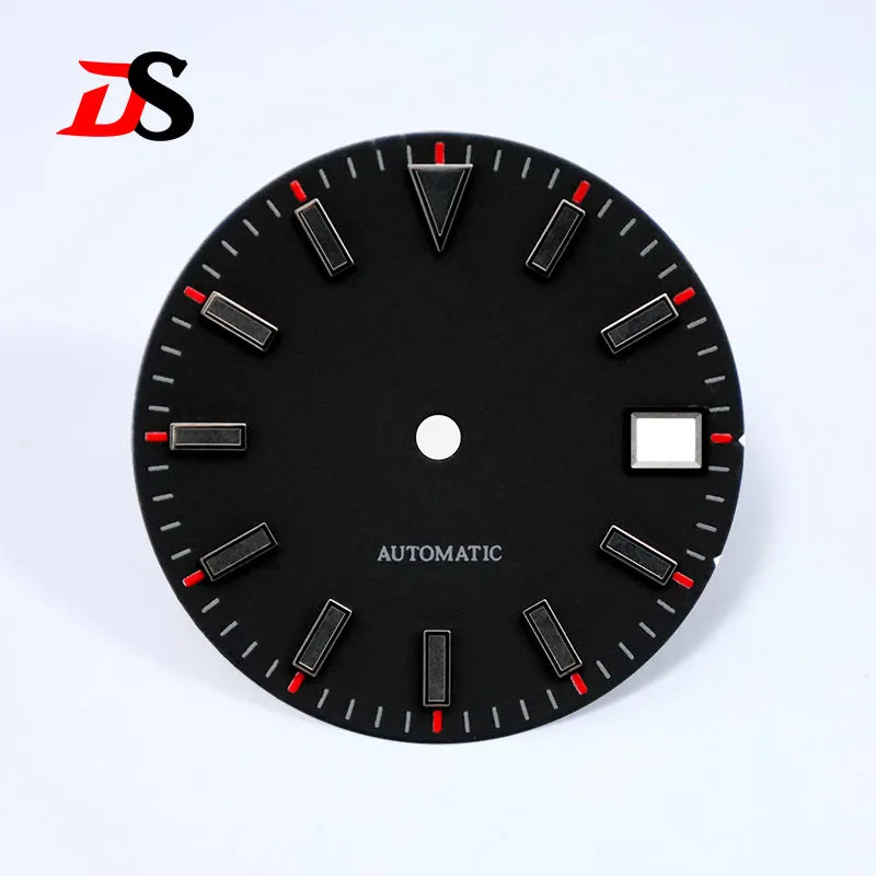 Matte Sunburst Dial Black Lume NH35 Movement 28.5mm