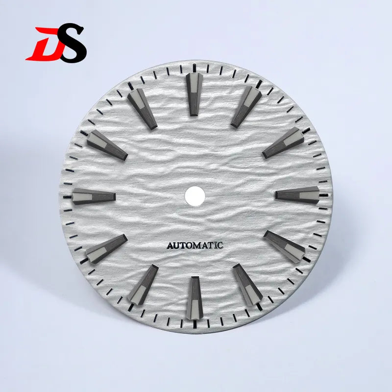 28.5mm Gradient Wave Pattern Dial Blue Lume for NH35/NH38 Movement