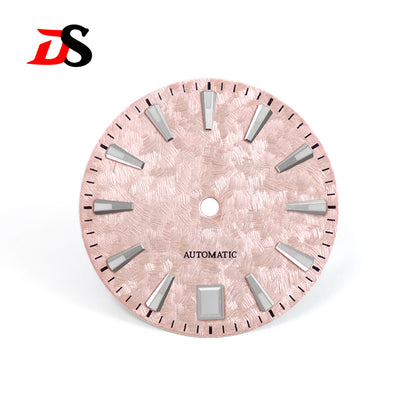 62GS 6 O'clock Date Dial Cherry Minute Mark NH35 Blue Lume Sakura Spring Light-green 28.5mm for SKX007 GS