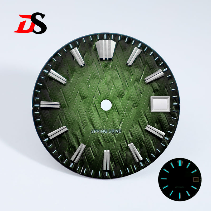 28.5mm Ice Forests Dial NH34 NH35 Movement Blue Lume/no Lume Date