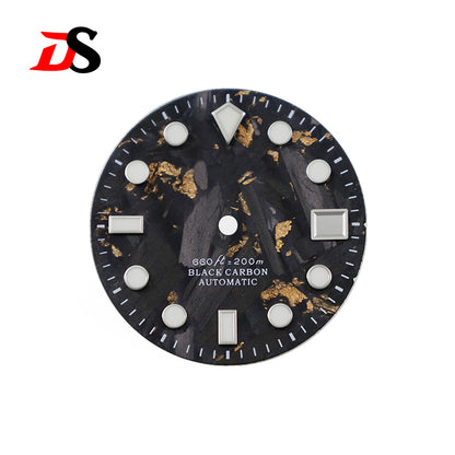 Carbon Fiber Dial Diamond Index 28.5mm NH35 Dial