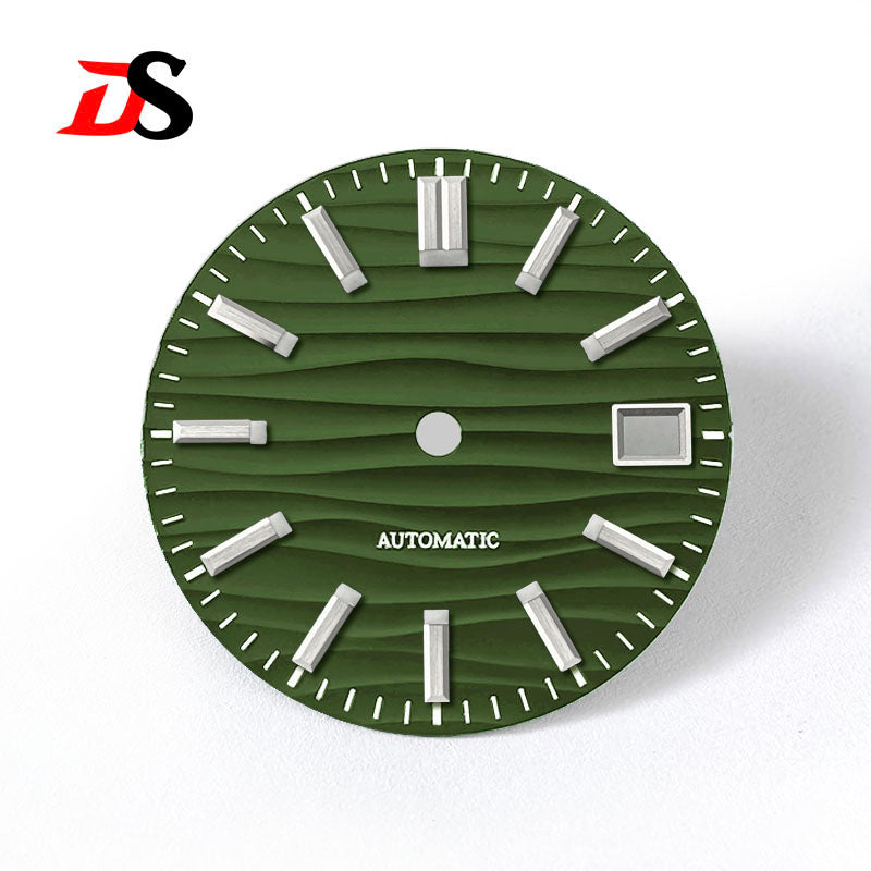 Sea Wave Dial 3 O 'clock Date No Lume/blue lume NH35NH36