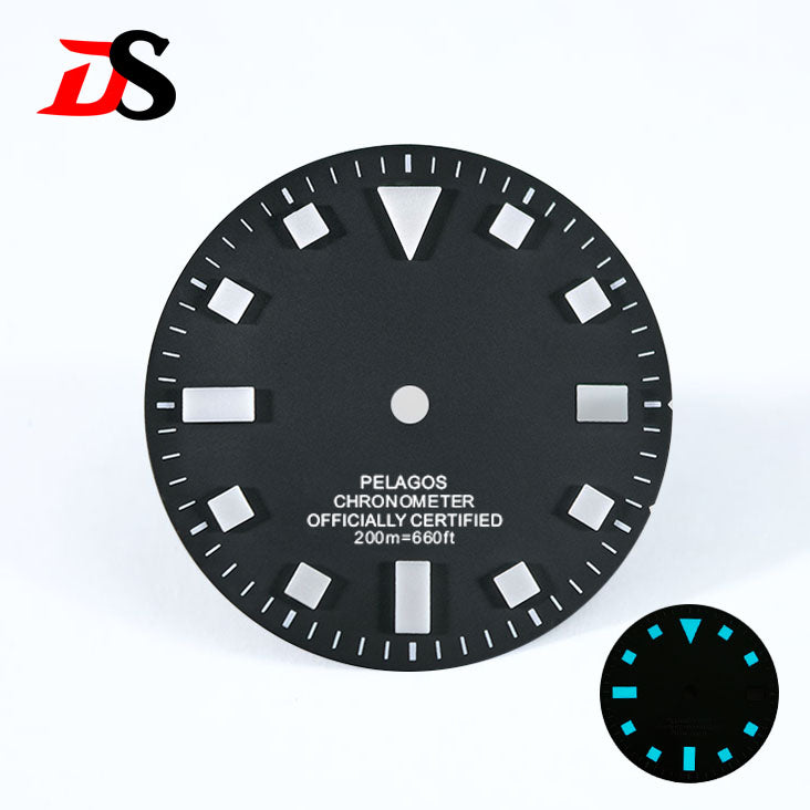 Retro Pelagos Sun Blue/green Luminous Dial Date GMT50 Layer