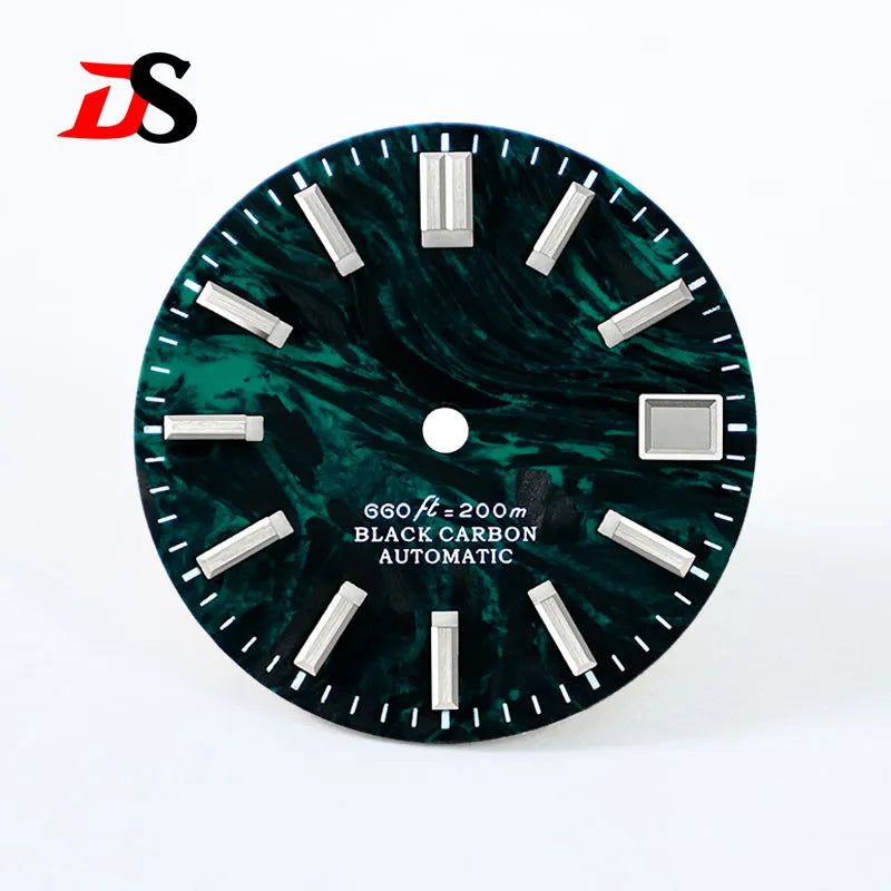 Lava Orange Red Carbon Fiber Blue Lume NH35 NH38 Movement 28.5mm