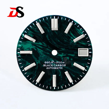 Lava Orange Red Carbon Fiber Blue Lume NH35 NH38 Movement 28.5mm