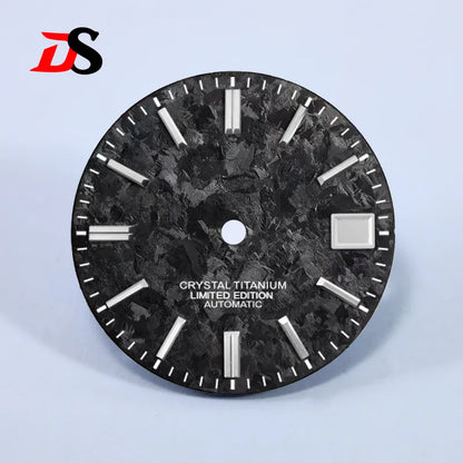 Ice Crystal Titanium Dial 28.5mm Dial No Lume NH35 Movement