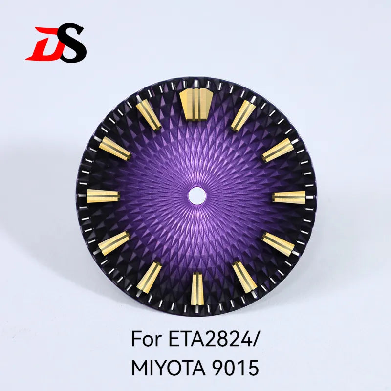 Pineapple Face Dial GS Diamond Pattern 28.5mm Dial No Lume Suitable for NH35 NH38 ETA2824/MIYOTA 9015 Movement No Date