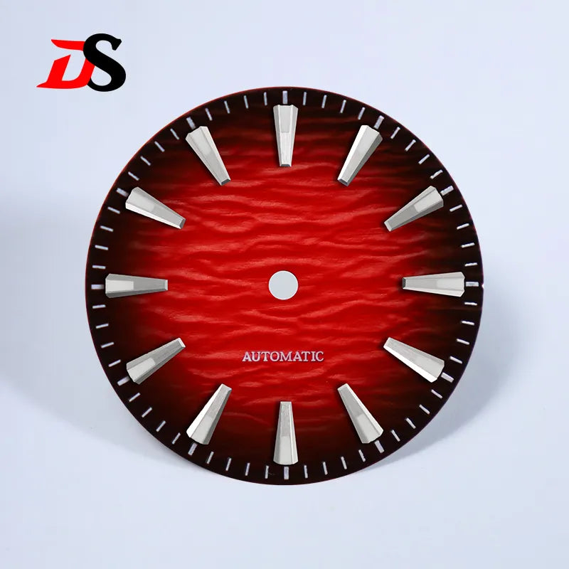 Gradient 28.5mm Wave Pattern Dial Blue Lume for NH35/NH38 Movement