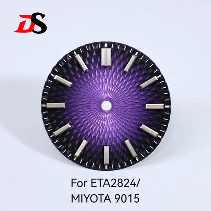 Pineapple Face Dial 28.5mm Dial No Lume Suitable for NH35 NH38 ETA2824/MIYOTA 9015 Movement No Date