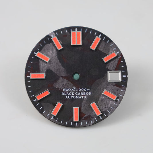 Color Lume Index Carbon Fiber Dial 28.5mm