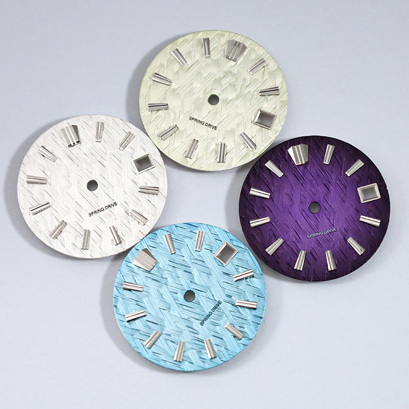 No Date 28.5mm Ice Forests Dial for NH34 NH35 Movement Blue Lume/no Lume