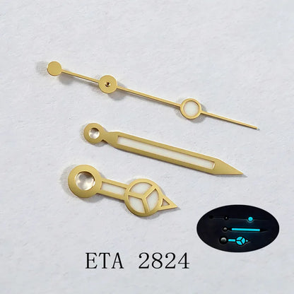 Pointer Mercedes Watch Hand Suitable for ETA 2824/8215/8213 Mechanical Watch Modified Blue Lume Watch Accessories