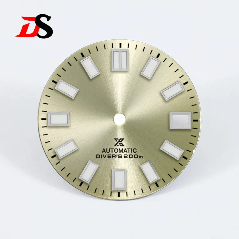 28.5mm Sunburst X Dial Blue Lume for NH35 Movement Watch Accessories
