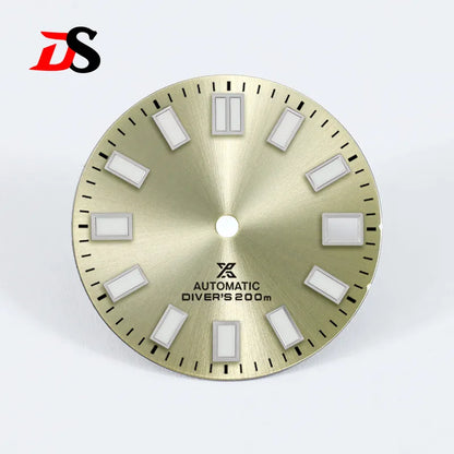 28.5mm Sunburst X Dial Blue Lume for NH35 Movement Watch Accessories