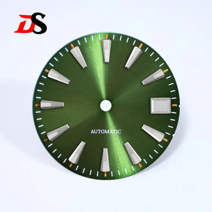 Matte 28.5mm Sunburst Dial BGW9 C3 Lume Orange Date Index NH35 Movement