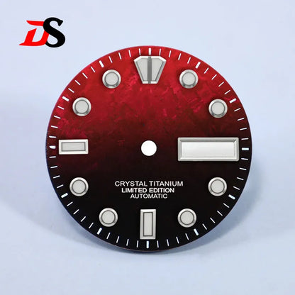 28.5mm Dial BGW9 C3 Lume Ice Crystal Titanium for NH35 NH36 Movement