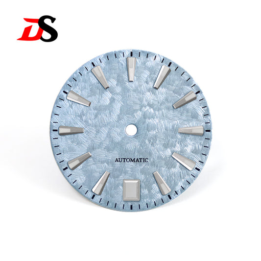 62GS 6 O'clock Date Dial Cherry Minute Mark NH35 Blue Lume Sakura Spring Light-green 28.5mm for SKX007 GS