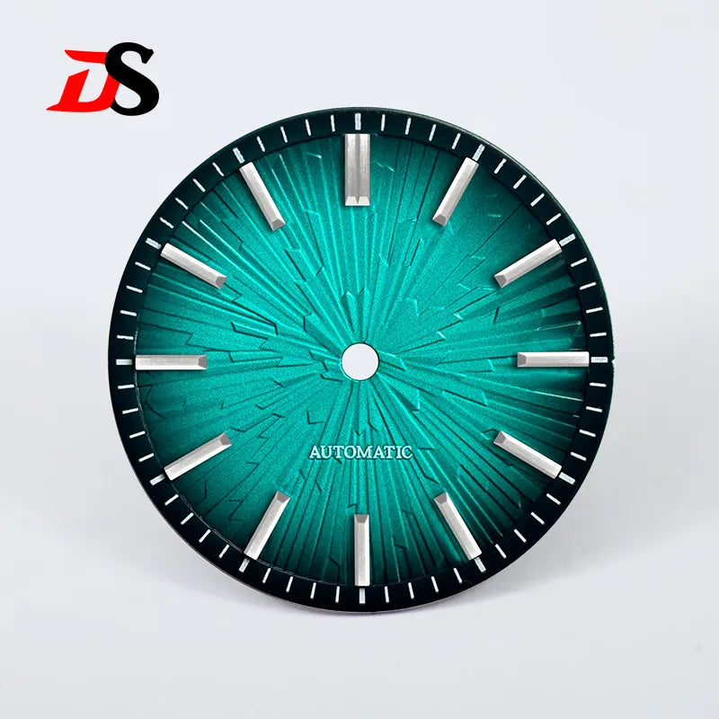 28.5mm Gradient Wood Grain Dial No Lume for NH35/NH38 Movement 3 O'clock Date/no Date