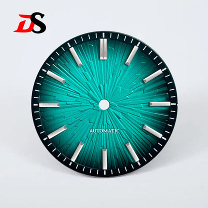 28.5mm Gradient Wood Grain Dial No Lume for NH35/NH38 Movement 3 O'clock Date/no Date