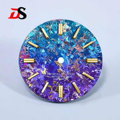 Ice Crystal Titanium 28.5mm Dial No Lume NH35 Movement No Date Dial