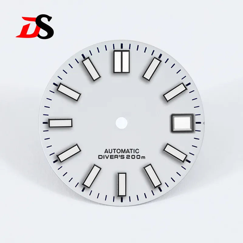 28.5mm Sunburst Dial Matte Blue Lume DIVERS 200m for NH35/NH36 Movement