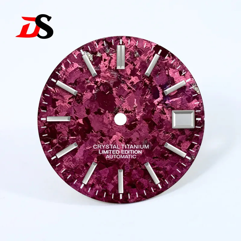 Ice Crystal Titanium Dial 28.5mm Dial No Lume NH35 Movement