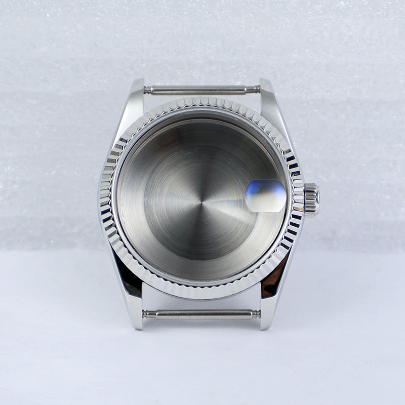 36mm Oyster Case Glass Back Rose Gold Steel Sapphire AR Coating