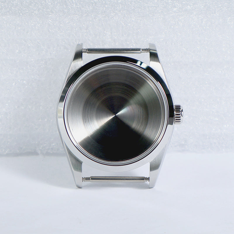 36mm Oyster Case Glass Back Rose Gold Steel Sapphire AR Coating