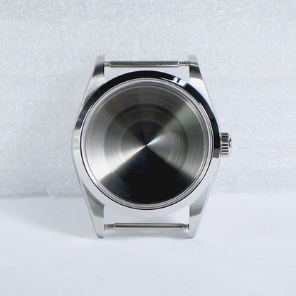 36mm Oyster Case Glass Back Rose Gold Steel Sapphire AR Coating