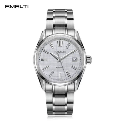 Green Linen Men's Watch Automatic Mechanical Business Watch Luxury Sapphire High-quality Linen NH35 Movement Waterproof