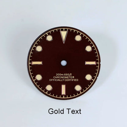 28.5mm Retro Dial No Date BGW9 C3 Lume NH35NH36 Movement