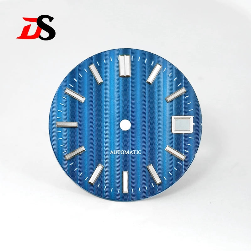 28.5MM Dial Vertical Pattern Elegant Colors No Lume Bamboo Grain Nh35 NH34 Movement