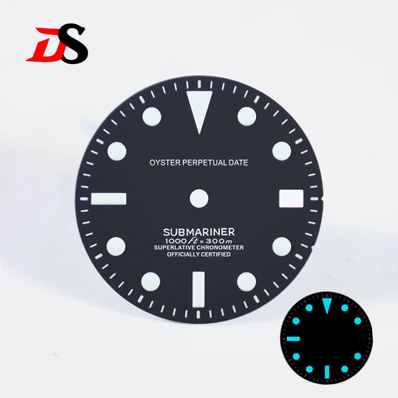 Matte Dial NH35-SUB Lume Layer Date No Date Blue Lume NH38 28.5mm