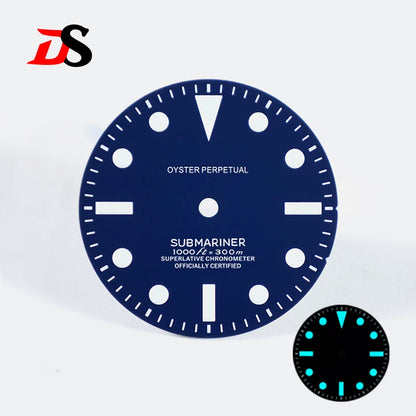 Matte Dial NH35-SUB Lume Layer Date No Date Blue Lume NH38 28.5mm
