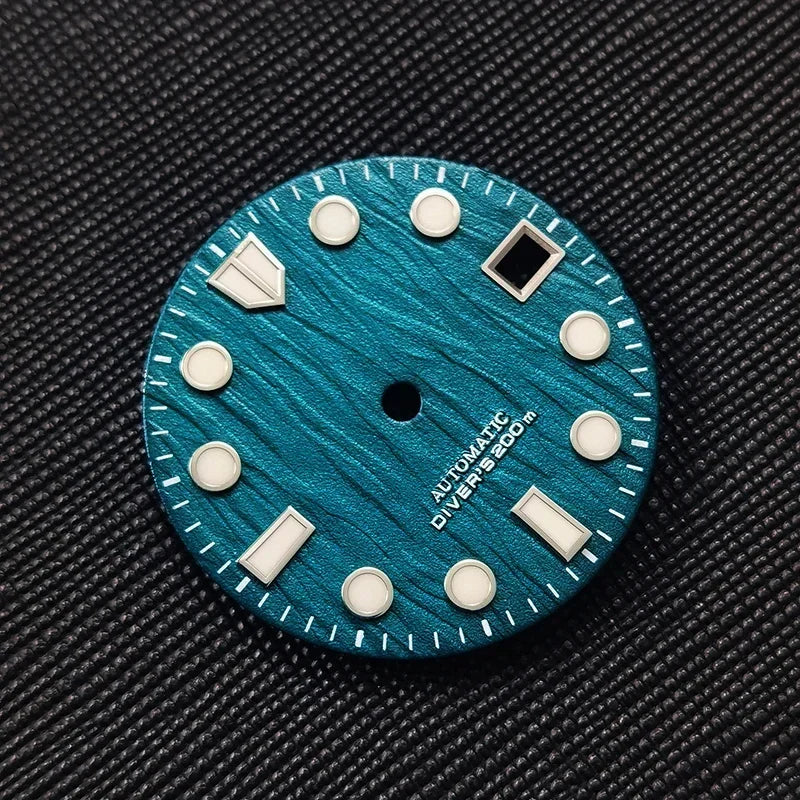 Birch Dial Blue Lume for NH35/NH36 Movement 28.5mm Dial