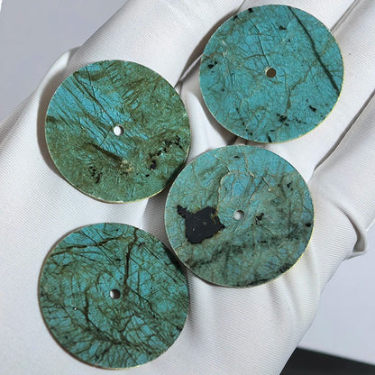 Green Labradorite Natural Dia l28.5mm No Date NH38NH35 Movement Stone Dial