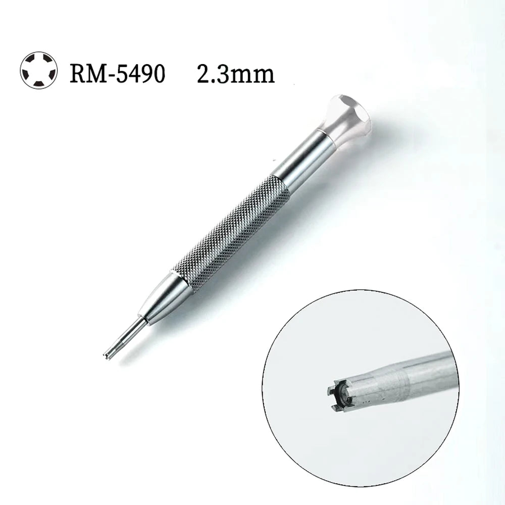 RM Richard Five-prong,five-star Watchmaker's Tool Watch Repair for 4130 3135 Carbon Fiber Watch Case Cover Opening Screwdriver